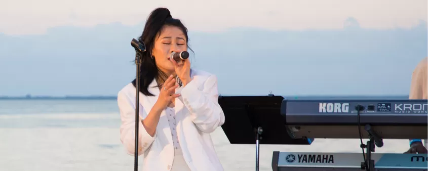 Sunday evening concert series on Fort Myers Beach