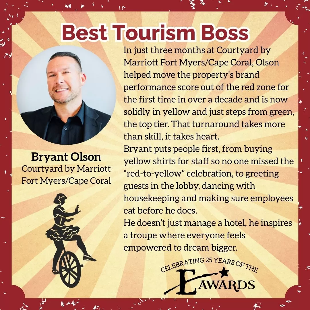 Best Tourism Boss - Bryant Olson